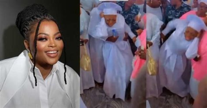 
‘All Na Scam, Politicians Tactics’ – Reactions As Funke Akindele Goes Into Trance In Celestial Church 