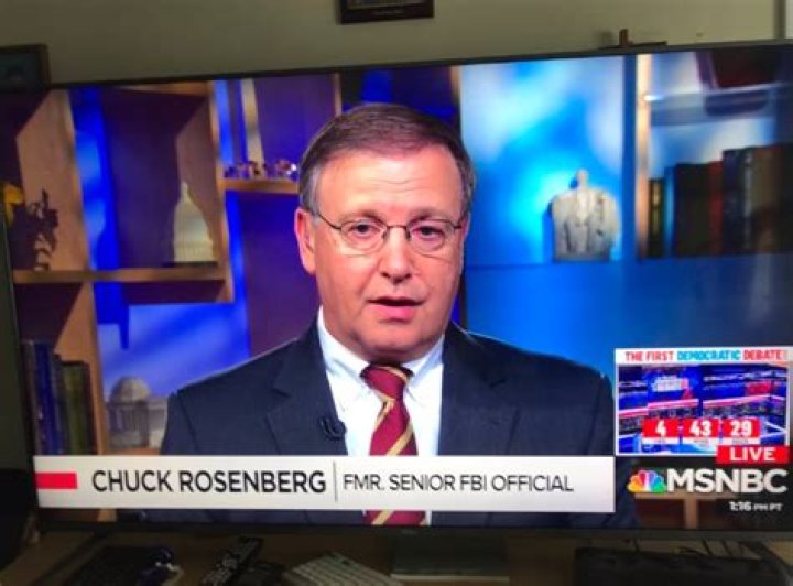 Chuck Rosenberg Biography, Age, Family, Wife, Wife’s Age, MSNBC, And Net Worth.