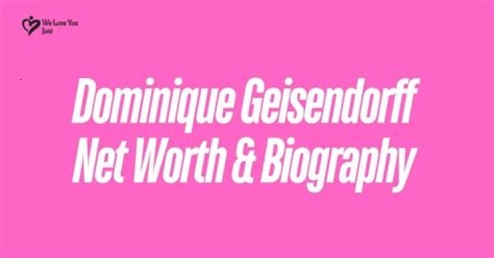 Dominique Geisendorff Net Worth, Income, Salary, Earnings, Biography