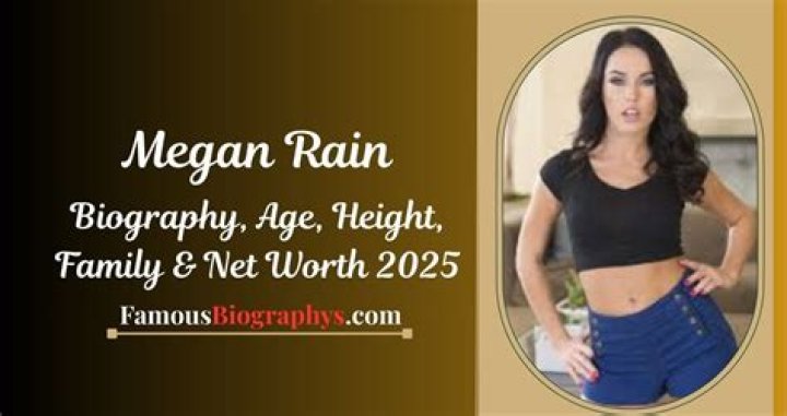 Megan Rain Wikipedia, Biography, Age, Height, Weight, Net Worth and more