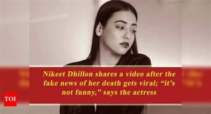 
Nikeet Dhillon Death Hoax Debunked: What Happened To Punjabi Actress? Family And Net Worth 