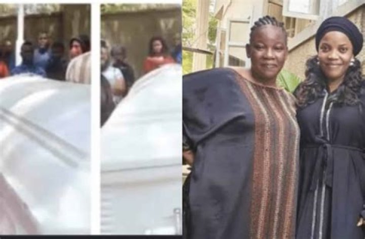 
Seeing your dead body in that box is hard for me – Empress Njamah breaks down in tears after watching Ada Ameh’s corpse 