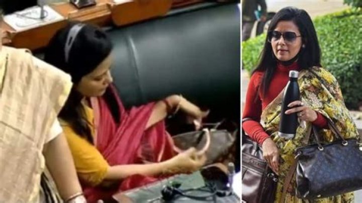 
View the viral video of Mahua Moitra hiding her Louis Vuitton bag during the price increase speech. 